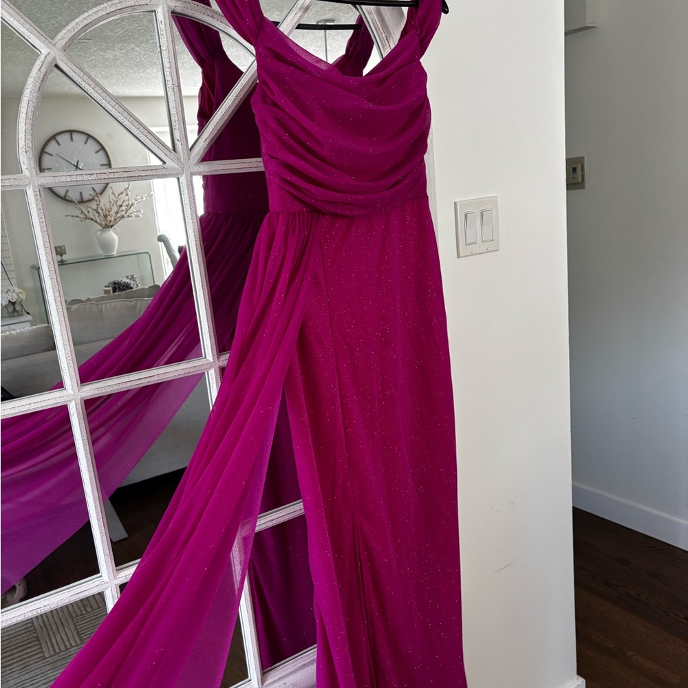 Chic Fuchsia Prom Dress